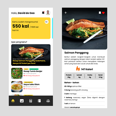 Dietin: Diet Menu Application branding diet food menu mobile ui