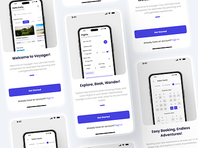 Onboarding screens - Mobile app clean daily ui daliyui login login flow minimal mobile app mobile onboarding modern onboard onboarding onboarding illustrations onboarding screen onboarding screens onboarding ui register register flow step by step walk through walkthrough