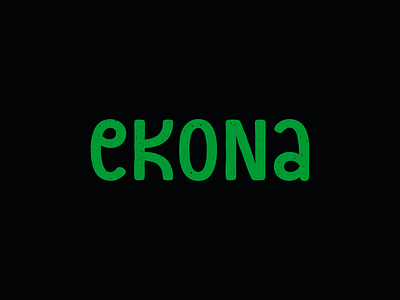 EKONA brand identity branding design graphic design identity lettering lettermark logo logotype mark organic food signature simple typography visual identity
