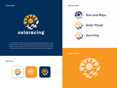 Solaracing Brand Identity brand identity branding business car race company innovating tech innovation innovative modern new experiment racing car racing team solar solar panel sports sun panel sun power sunset technology visual design