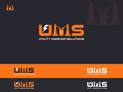 Utility Marking Solutions 3m bolt branding company concept design electricity gas idea illustration logo logotype mark marking solution minimal modern sketch utility utility marking solution website