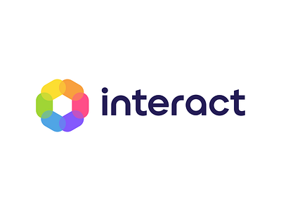 Interact - Logo Concept 1 brain brand brand identity branding color development games icon identity logo logodesign startup symbol tech