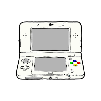 NEW Nintendo 3DS - 2014 clip studio console draw drawing game game boy gameboy gaming handdraw illustration konsol new nintendo 3ds nintendo nintendo ds retro retro game retro gaming