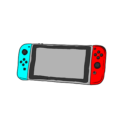 Nintendo Switch - 2017 clip studio clipstudio console draw drawing game gaming handdraw illustration konsol nintendo nintendo switch retro game retro gaming switch