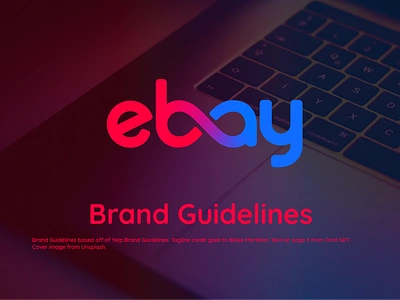 eBay Rebrand Brand Guidelines branding ebay graphic design logo rebrand vector