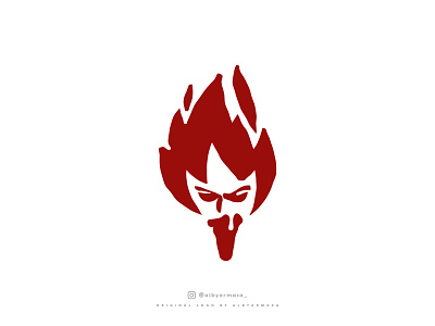Torchman Logo angry animation branding camp camp design eye face face logo fire fire logo flame flame hair graphic design head light logo scout torch ui