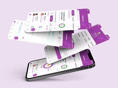 Femispase. Medicines app app design medicine mobile mobile app ui uiux ux