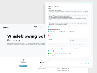 Report the Disclosure corporate disclosure saas web design whistleblowing