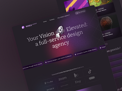 Agency Landing Page animation branding design figma graphic design logo ui user interface ux