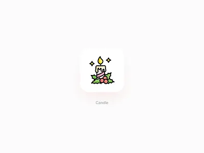 Candle icon, Christmas edition candle christmas holiday season vector winter