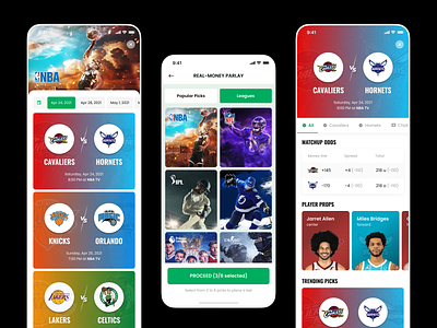 Sport app for making bets app basketball bet betting challenge design hockey match mobile app nba nfl parlay sport app sport betting ui ui design ux