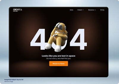 Designgate DailyUI Challenge Day 9 of 30- A 404 page 404 page dailyui designgate error page ui