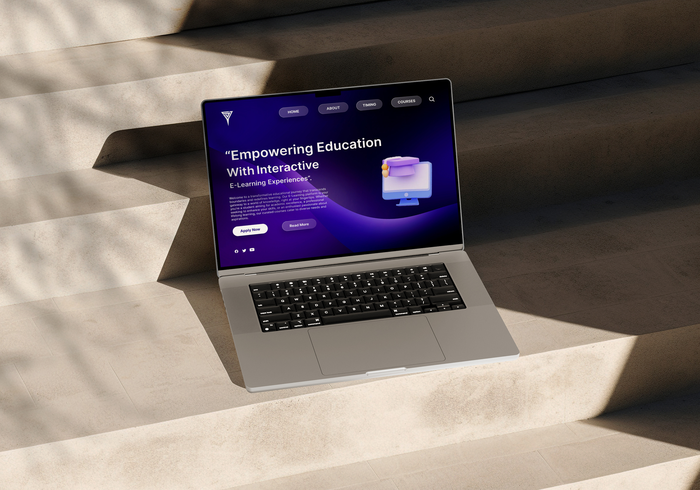 E-Learning Website Landing Page Design design elearning explore figma gra landingpage ui userexperience userinterface ux