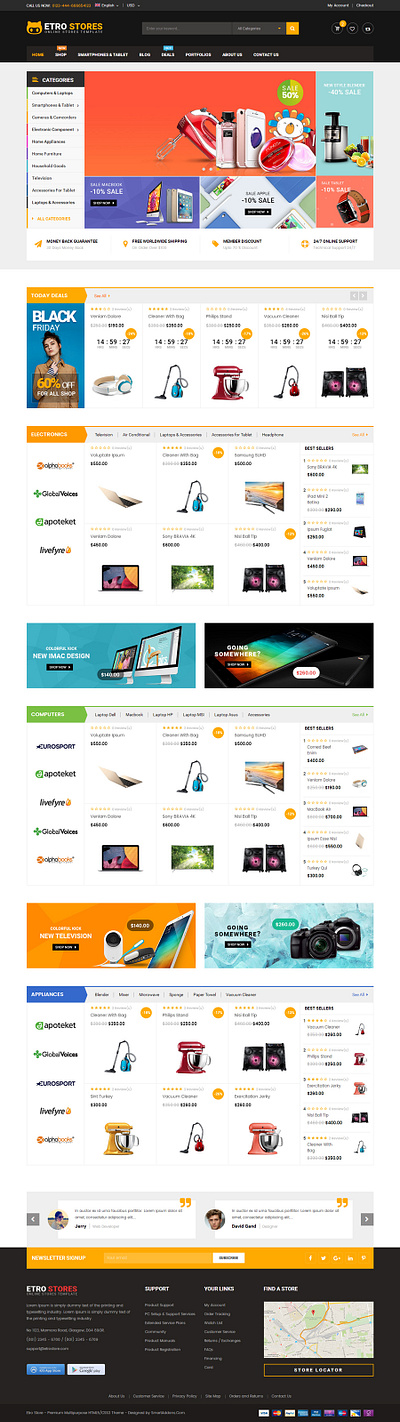 Ecommerce Website UI/UX Design ecommerce website design landing page design website design