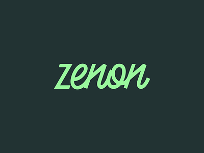 Zenon Agency Logo Design brand branding design hand drawn logo hand lettering identity illustration lettering logo logo logo design logotype mark product design rebrand symbol ui ux vector wordmark