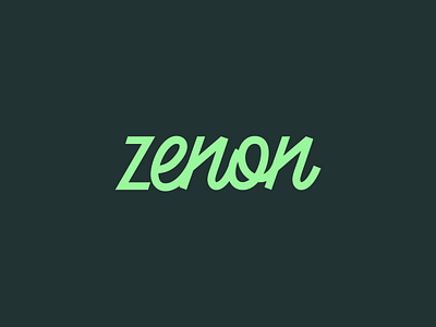 Zenon Agency Logo Design brand branding design hand drawn logo hand lettering identity illustration lettering logo logo logo design logotype mark product design rebrand symbol ui ux vector wordmark