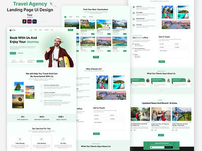 Travel Agency Website Ui Design interactivedesign landing page design landing page template travel travel design travel template travelagency travelagencyui travellandingpageuidesign travelwebdesign travelwebsitedesign travelwebsiteuidesign ui uidesign uiux userinterface website homepage website landing page website theme