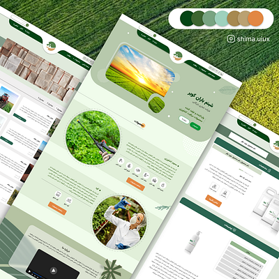 An special ui desin website about agricultural care products designer elementor pro farm green illustrator interaction design programmer ui ux website wordpress