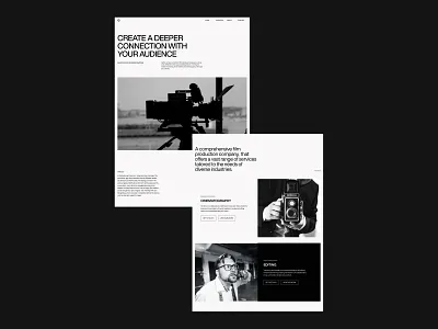 Filmago branding clean design editorial graphic design grid layout minimal photography typography ui web design white space