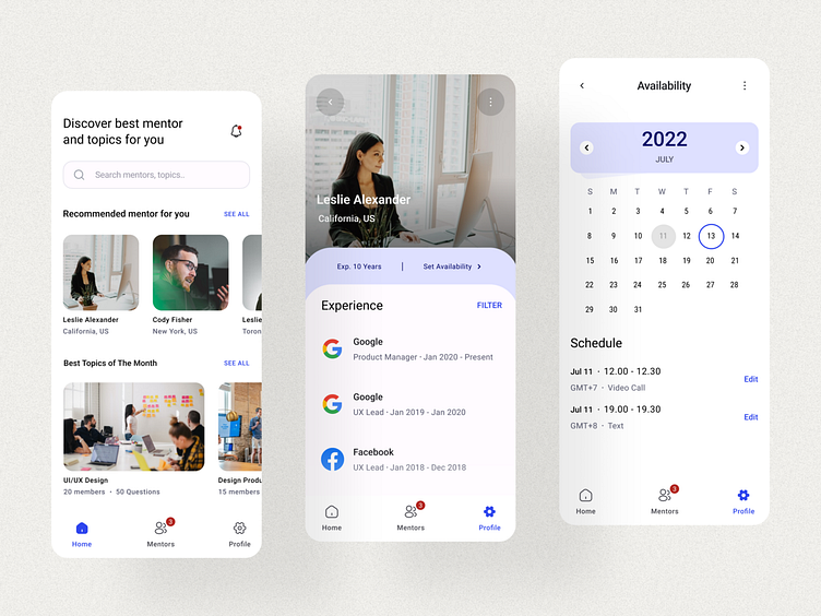 Work Schedule APP UI/UX Design by Sajjad Hossain on Dribbble