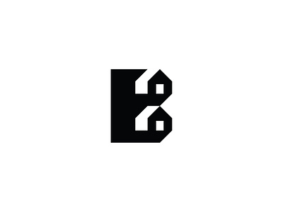 Letter B House Logo company construction for sale geometric home house letter b logo logo design modern negatives space property real estate sale