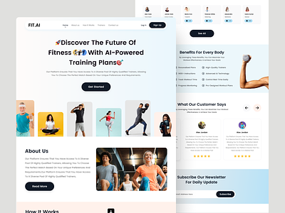 AI-Powered Online Fitness Website UI UX Design 2024 2024 trend ui ai fitness website best figma designer figma website fitness landing page ui fitness web ui fitness website ui modern online fitness website top trending ui design ui ui ux designer ux web ui website ui