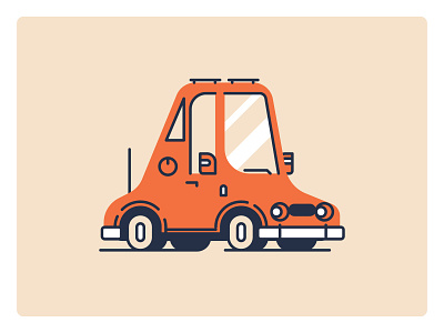 Car #2 autovehicule car design graphic design icon illustration line logo minimal retro simple ui wheel