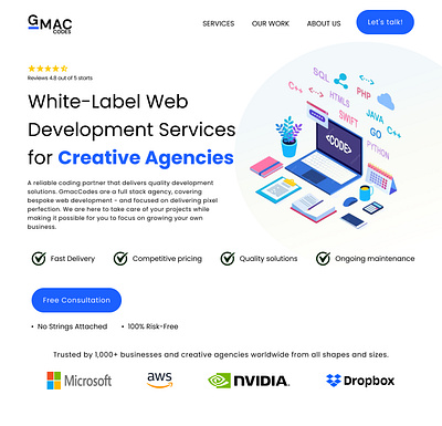 Website home page header homepage ui design website