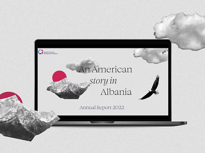 AADF Annual Report 2022 albania animation annual report design graphic design graphicdesign motion graphics readymag usa web design website