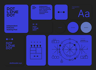 Dot Line Dot: Brand Identity branding crypto digital assets graphic design illustration logo polkadot