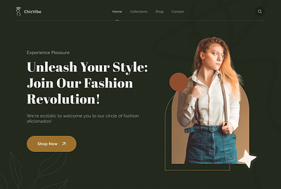 ChicVibe 👗 E-Commerce Website | Multi Options branding clean design fashion flat illustration ui ux web