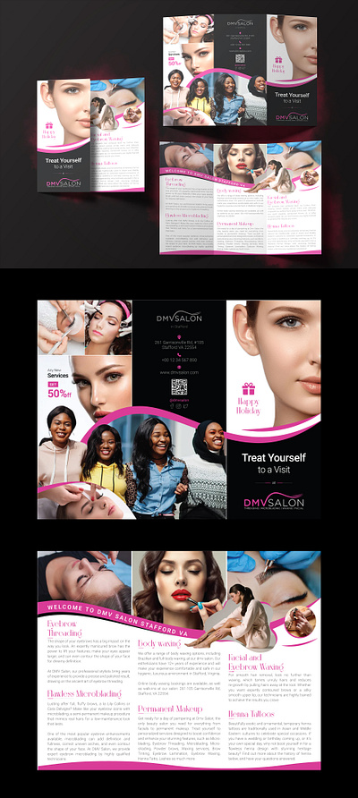 DMV SALON branding graphic design logo ui