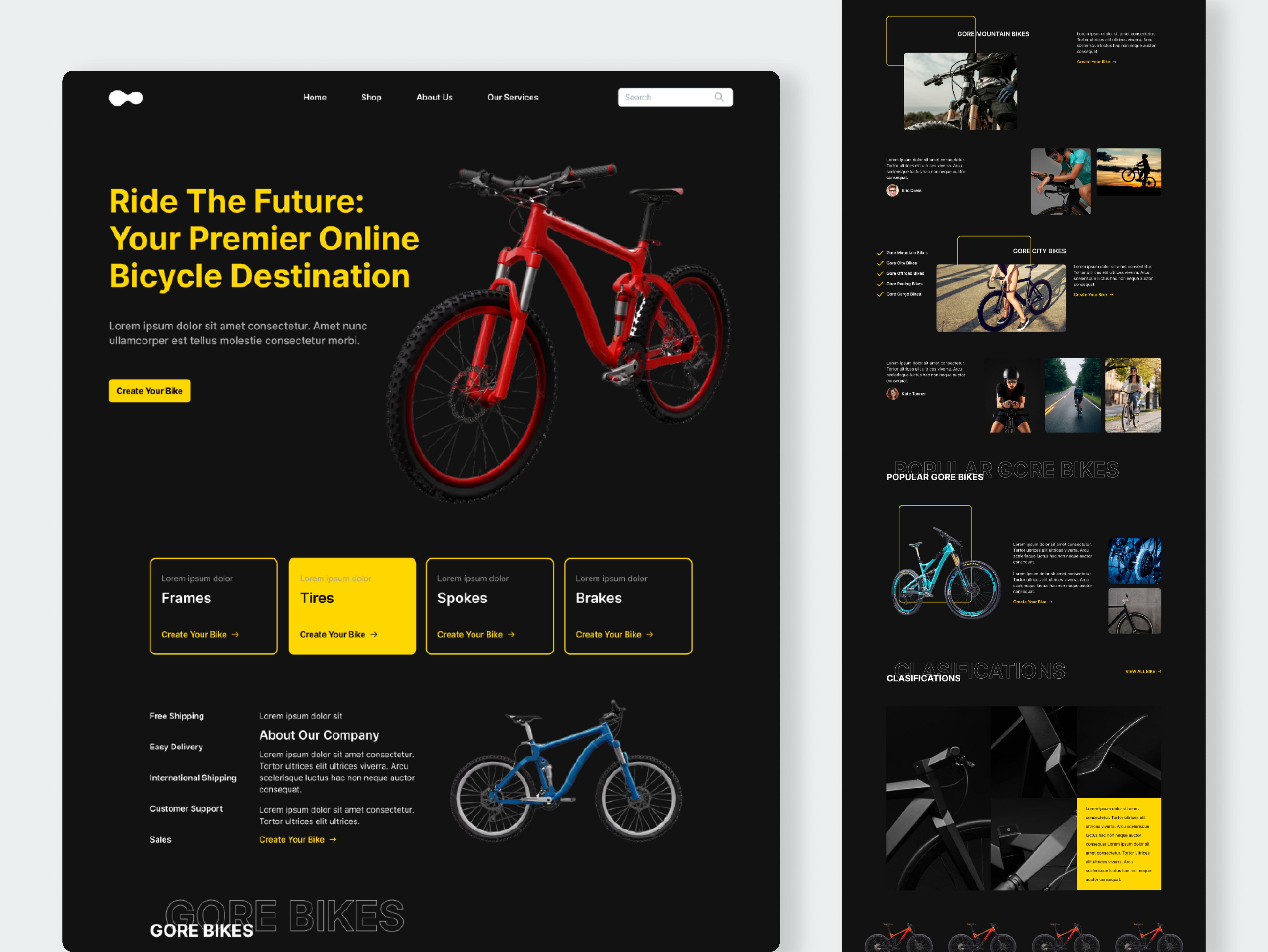 Example of Website Design / 5 Pages