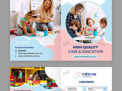 Brochure - Kids learning centres 3d animation branding brochure centres design graphic design illustration kids learning logo motion graphics print ui vector