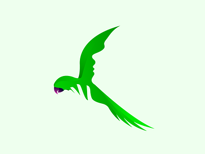 FACE OF LIBERTY bird bird logo branding design face face of liberty gradient hand illustration liberty logo