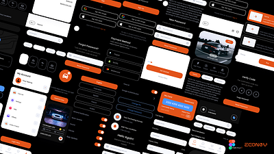 Rent Car App UI/UX Design by econev app branding car design econev elements evgheniiconev figma graphic design illustration lizzardlab logo rent rentcar ui ux vector webapp