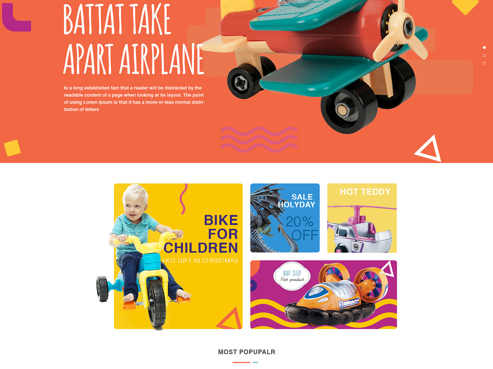 Online Toy Shop UI/UX Design by Sajjad Hossain on Dribbble