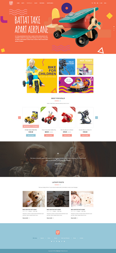 Online Toy Shop UI/UX Design toy shop design toy store design toy website design website design website uiux design