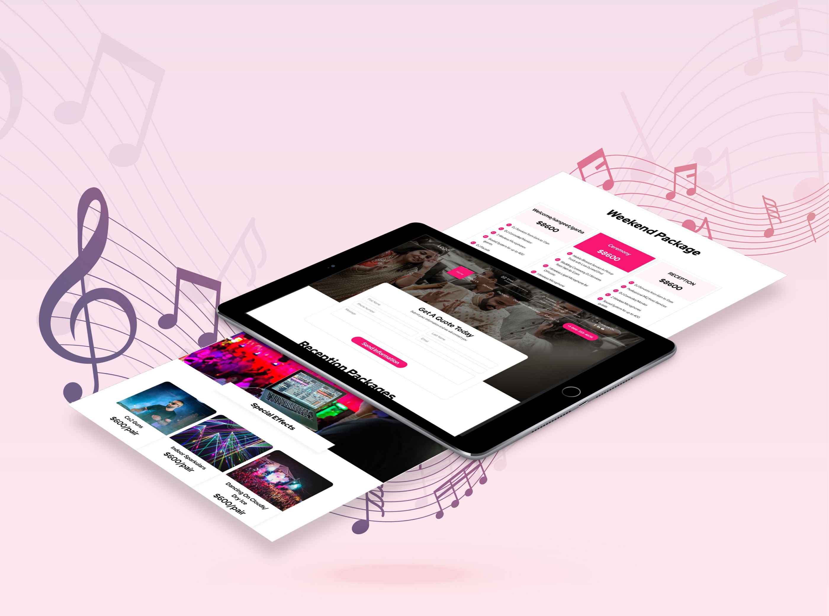 DJ Website Design best dj websites dj booking dj music dj party dj service website dj services dj website design djnight music musicweb partywebsite song mixer website ui websites for djs