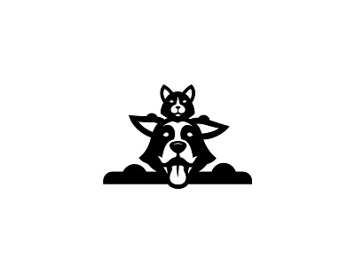 Dog and Cat alex seciu animal logo branding cat logo character dog logo logo design logo designer pet logo
