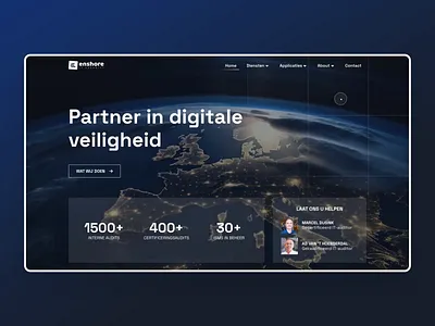 Nestor Security - Risk oriented information security branding development it security logo security ui ux webdesign website wordpress