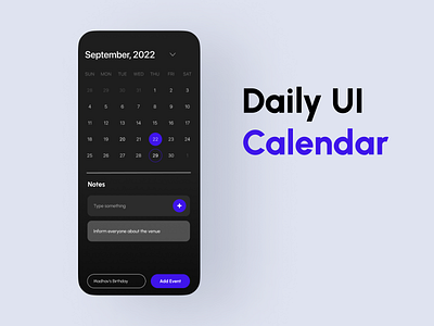 Daily UI #38 - Calendar 3d animation branding calendar daily ui graphic design logo motion graphics ui