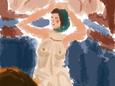 woman in a silk dress beige illustration digital illustration fashion illustration fashion sketch illustration
