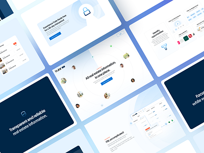 Trular Radar - Landing Page Redesign animation bento bento box clean dashboard design gradient hero header landing landing page minimal motion graphics radar real state ui ui design user interface ux ux design web design