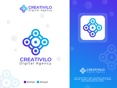 CREATIVILO Digital Agency minimal logo design agency logo branding clean creative logo design designer graphic design illustrator logo logo design logo designer minimal modern modern logo vector