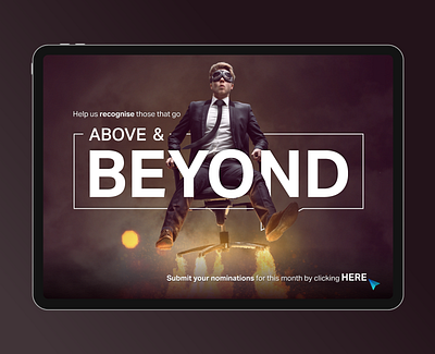 Email Campaign - Above and Beyond graphic design