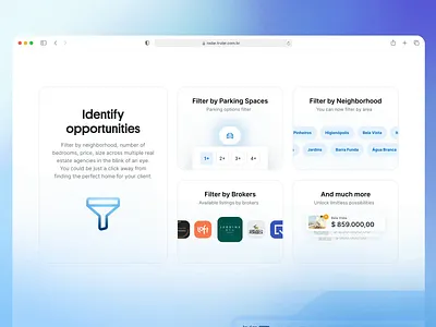 Trular Radar - Landing Page Redesign animation bento bento box clean dashboard design gradient hero header landing landing page minimal motion graphics radar real state ui ui design user interface ux ux design web design