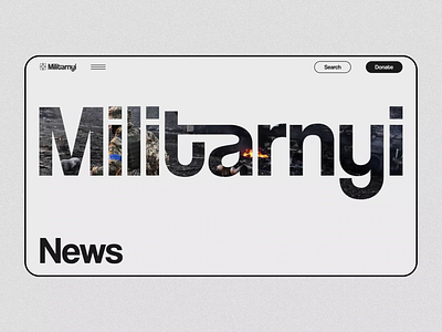 Militarnyi - Ukraine Military Website after effects behance branding brave concept design f 16 figma graphic design identity illustration military news ui uiux ukraine ux war weapon web