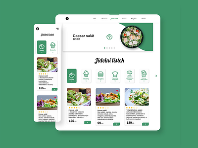 restaurant web design food green nature restaurant tree ui ux web woods