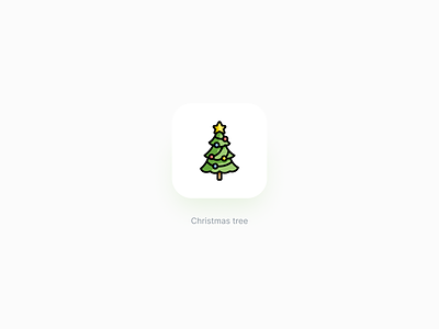 Christmas tree icon celebration christmas holiday season star tree vector winter
